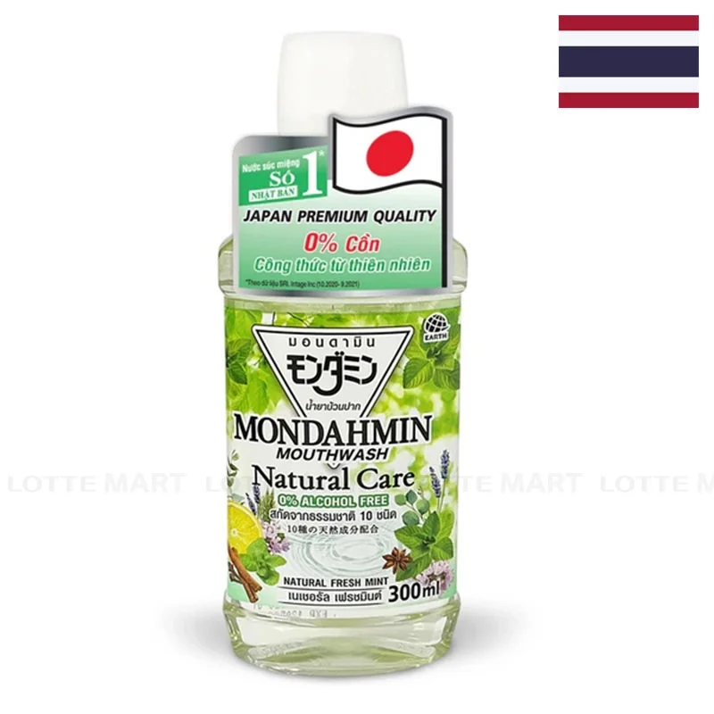 Nước Súc Miệng Mondahmin Natural Không Cồn Chai 300ml