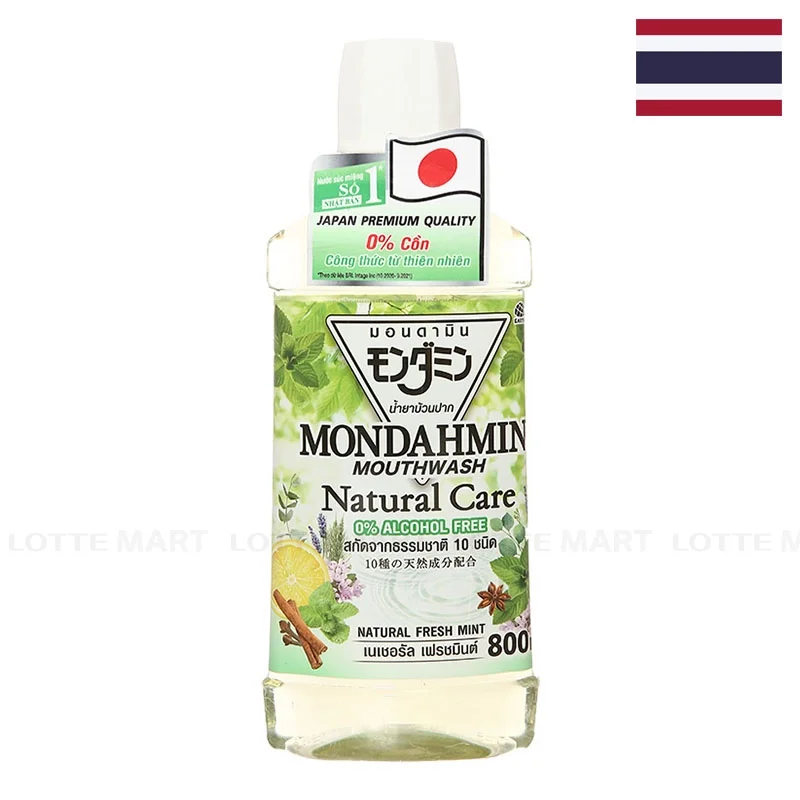 Nước Súc Miệng Mondahmin Natural Không Cồn Chai 800ml