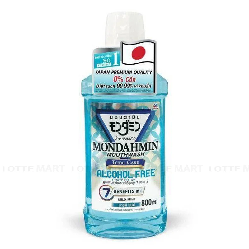 Nước Súc Miệng Mondahmin Total Care Alcohol Free Chai 800ml