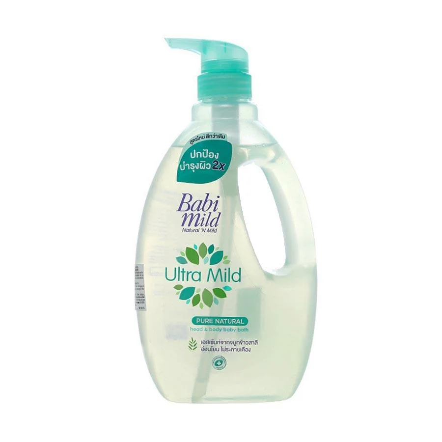 Sữa Tắm Gội Trẻ Em Babi Mild Pure Natural 800ml
