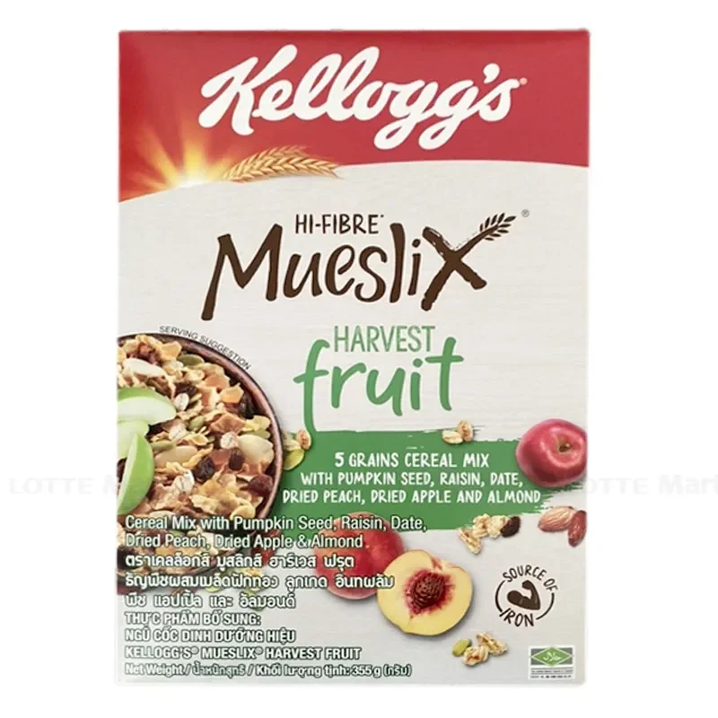 Bánh Ăn Sáng Kellogg's Mueslix Harvest Fruit 375g