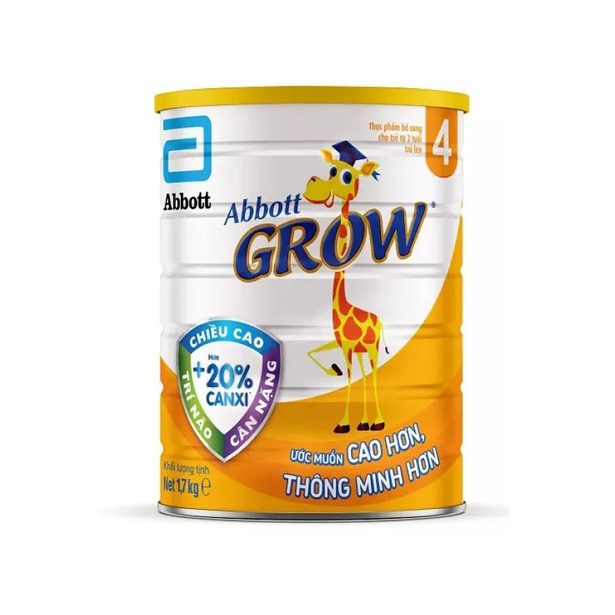 Thực Phẩm Bổ Sung Grow 4 Hộp Thiếc 1.7kg/1.6kg