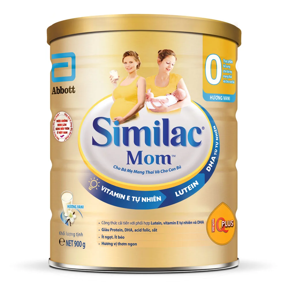 Sữa Bột Similac Mom Vani Hộp Thiếc 900g