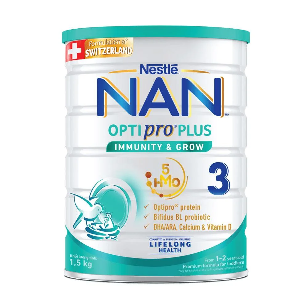 Sản Phẩm Dinh Dưỡng Nan Opti Pro Plus 3 5HMO 1.5kg