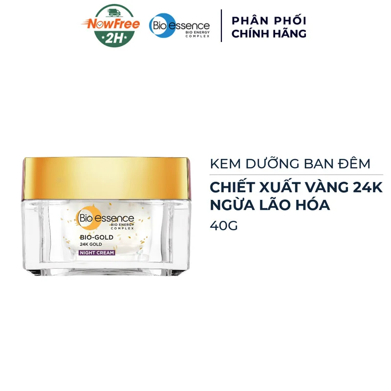 Kem Dưỡng Bio-essence Vàng 24K Ngừa Lão Hóa Ban Đêm 40g