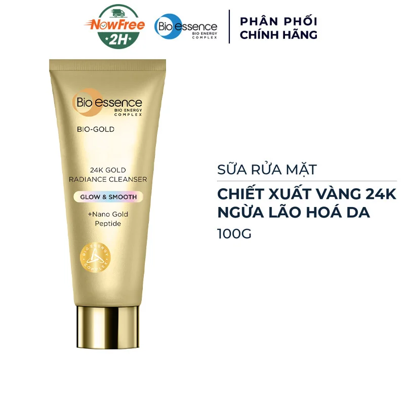 Sữa Rửa Mặt Bio-essence Vàng 24K Ngăn Ngừa Lão Hoá 100g