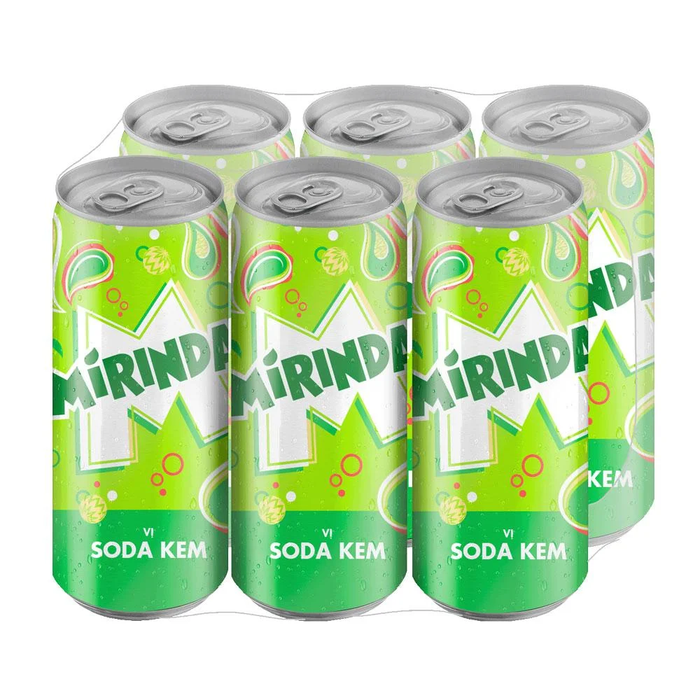 Lốc 6 Lon Nước Ngọt Mirinda Vị Soda Kem 320ml