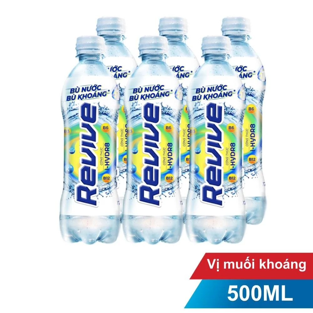 Lốc 6 Chai Nước Uống Revive Bù Nước Bù Khoáng 500ml