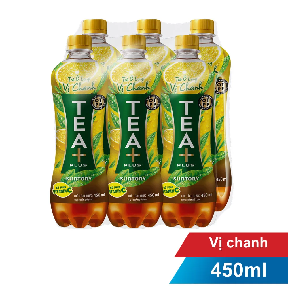 Trà Olong Tea+ Chanh Chai 6x450ml