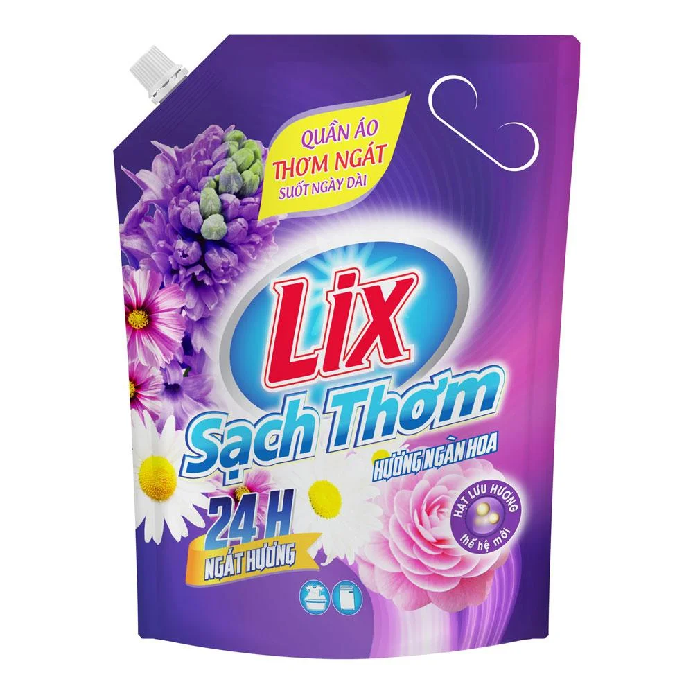 Nước Giặt Lix Sạch Thơm Hương Ngàn Hoa Túi 3.2kg