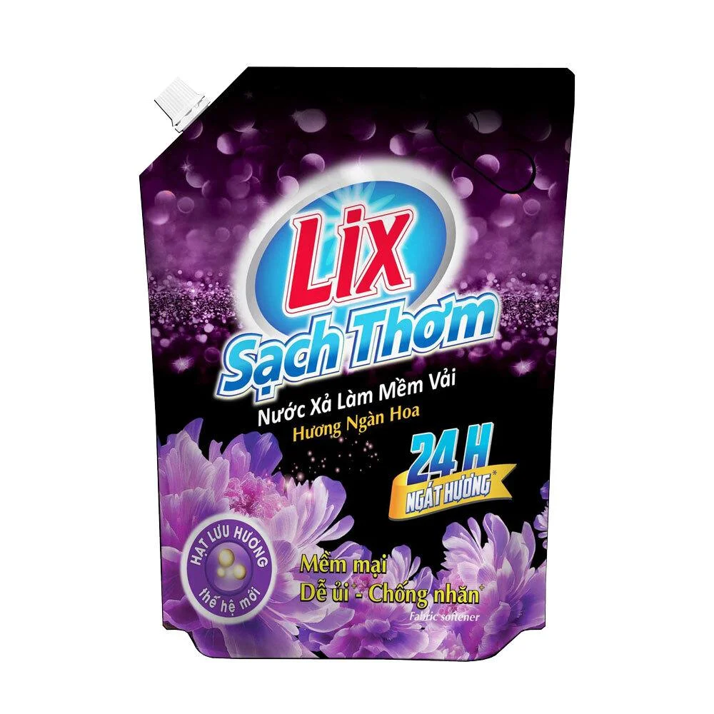 Nước Xả Vải Lix Sạch Thơm Ngàn Hoa Túi 2.2L