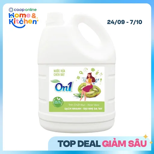 Nước Rửa Chén On1 Kiwi-Aloe Vera 3.6/3.5kg