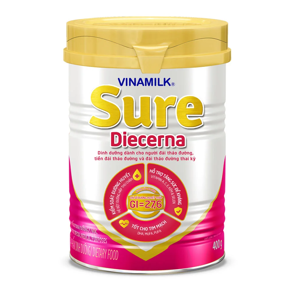 Sản Phẩm Dinh Dưỡng Vinamilk Sure Diecerna Hộp Thiếc 400g