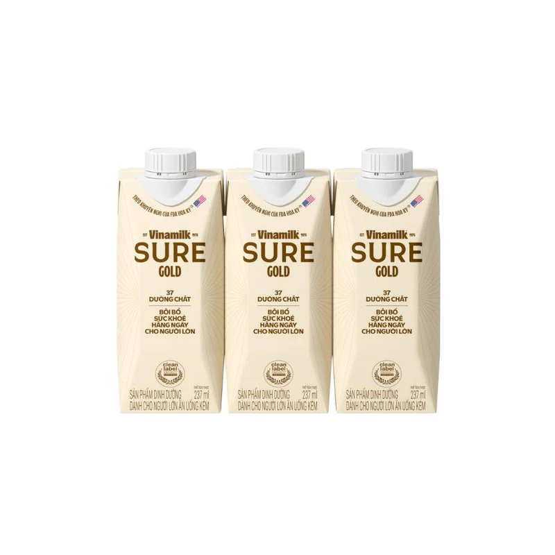 Sản Phẩm Dinh Dưỡng Vinamilk Sure Gold 237ml