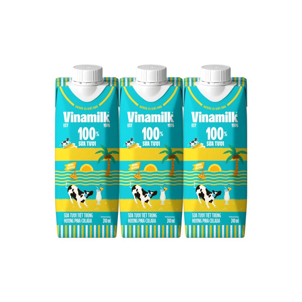 Sữa Tươi Tiệt Trùng Vinamilk Hương Pina Colada 240ml