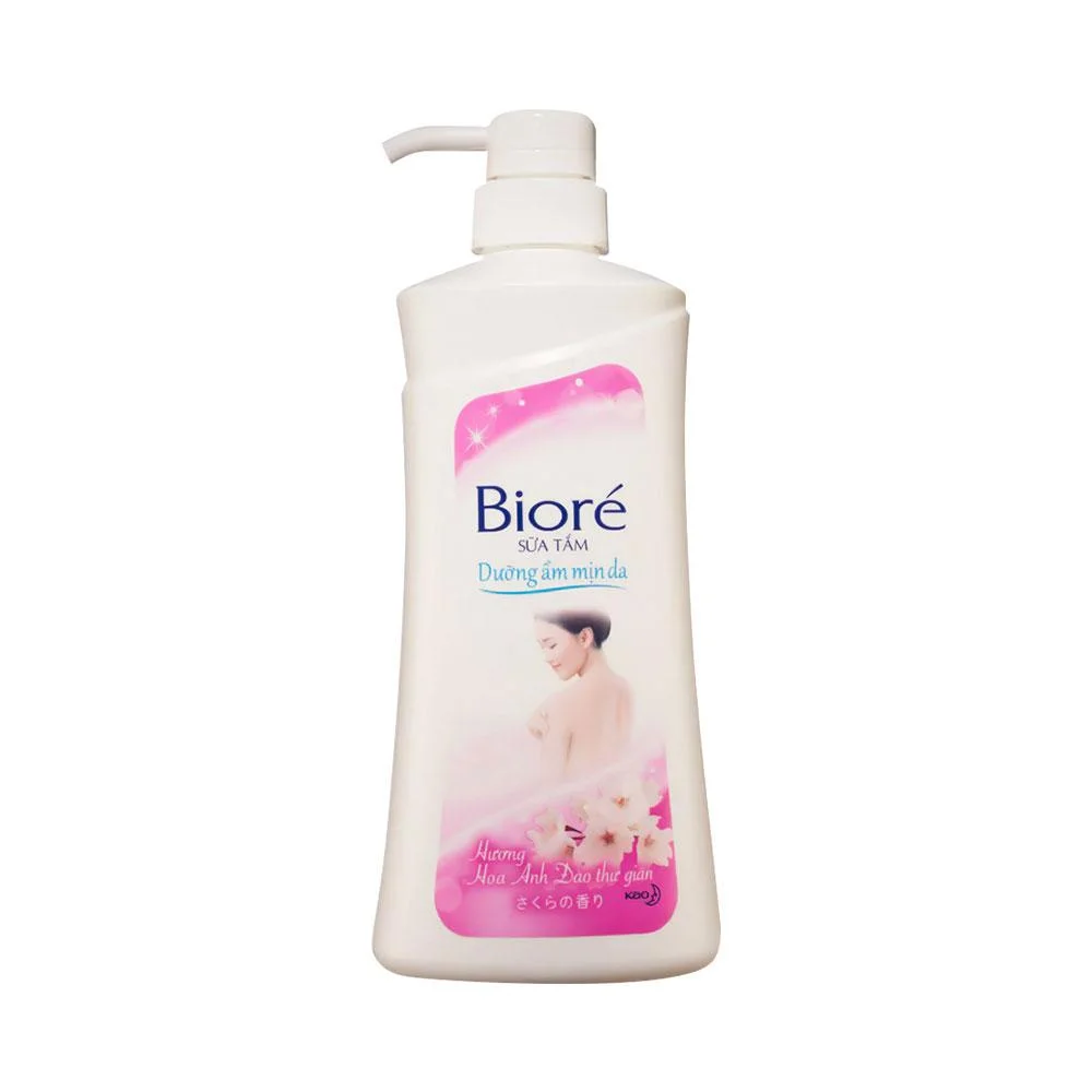 Sữa Tắm Bioré Dưỡng Ẩm Hương Hoa Anh Đào Chai 530g