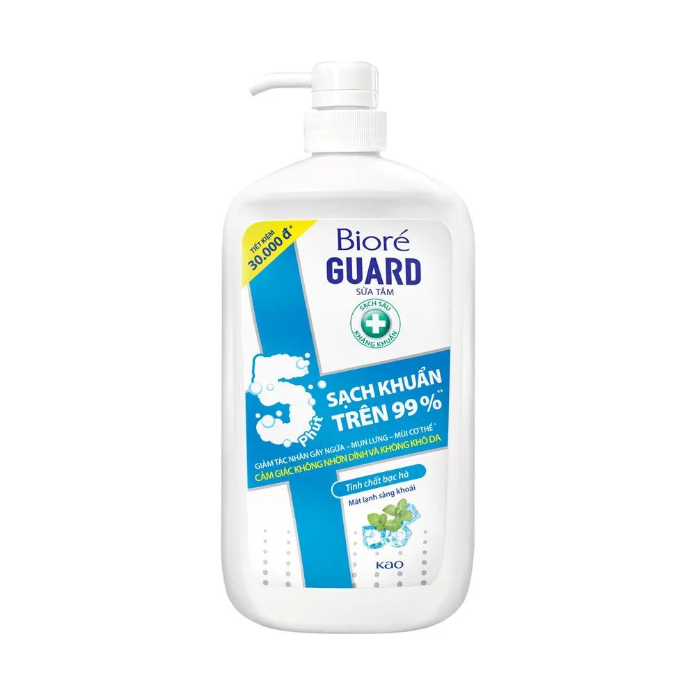 Sữa Tắm Bioré Guard Mát Lạnh Sảng Khoái Chai 1.2kg