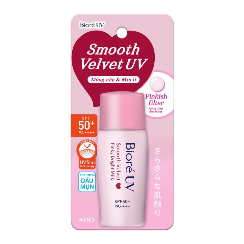 Kem Chống Nắng Bioré Smooth Velvet Kiểm Soát Nhờn 30g