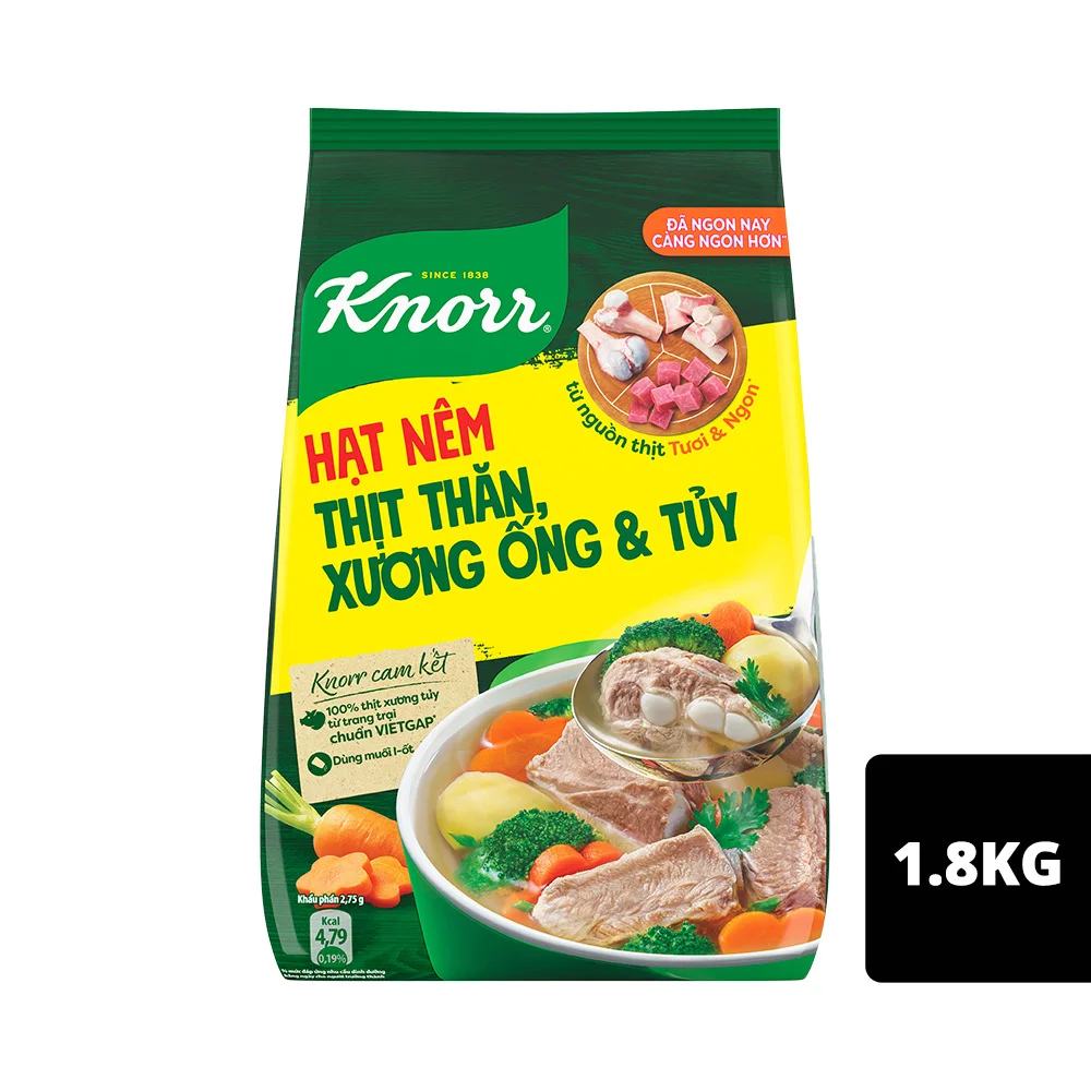 Hạt Nêm Knorr Thịt Thăn Xương Ống & Tủy 1.8kg