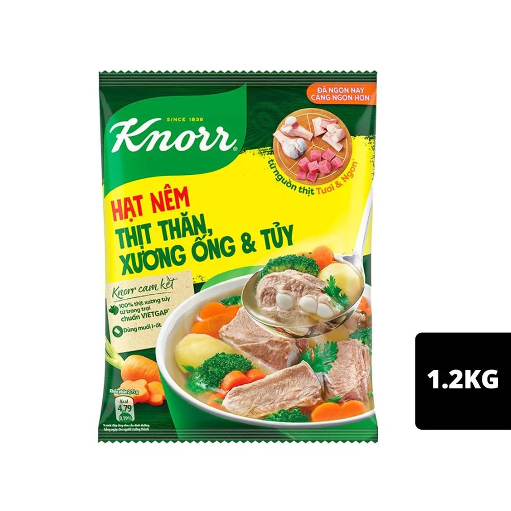 Hạt Nêm Knorr Thịt Thăn Xương Ống và Tủy Gói 1.2kg