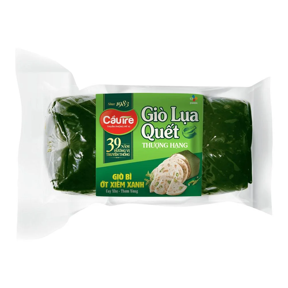 Giò Lụa Bì Ớt Xiêm Xanh Cầu Tre 500g