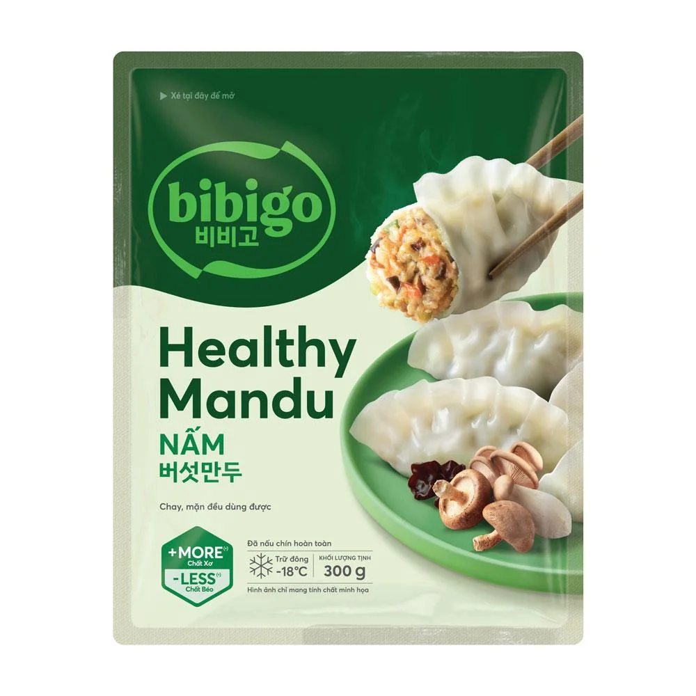 Bánh Xếp Hàn Quốc bibigo Nhân Nấm Gói 300g