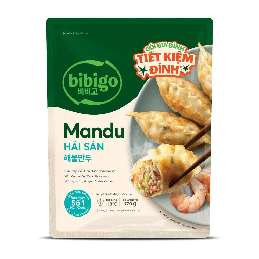 Bánh Xếp bibigo Hải Sản Gói 770g