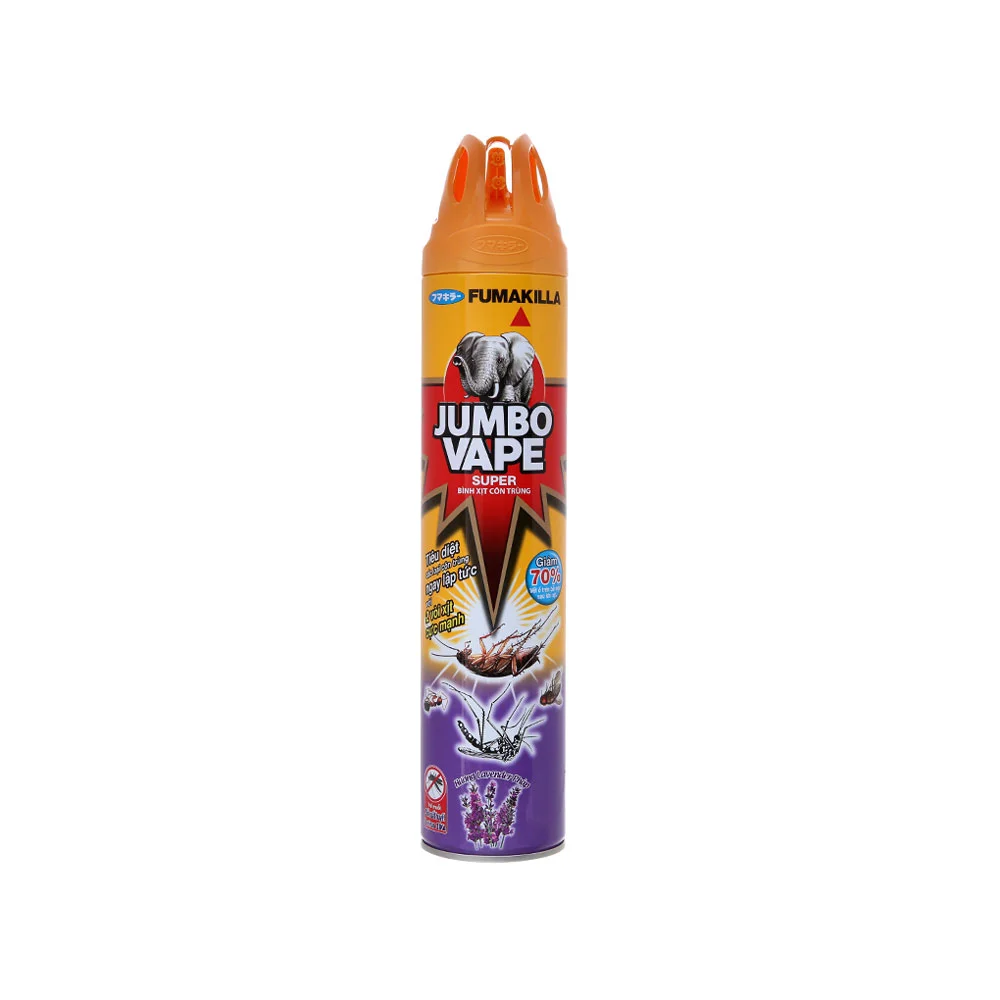 Xịt Côn Trùng Jumbo Vape Hương Lavender 600ml
