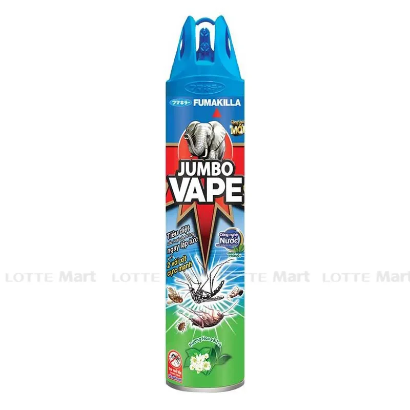 Bình Xịt Côn Trùng Jumbo Vape Hương Hoa & Trà 600ml