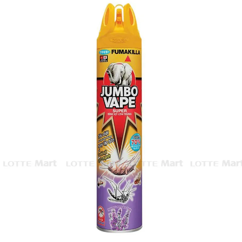 Bình Xịt Côn Trùng Jumbo Vape Hương Hoa Oải Hương Pháp Chai 600ml