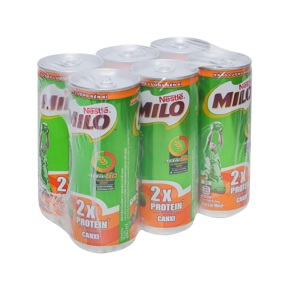 Lốc 6 Thức Uống Dinh Dưỡng Milo 240ml