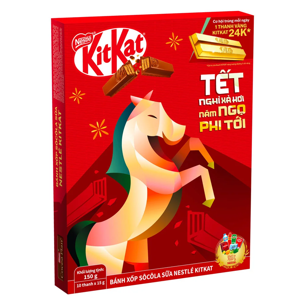 Choco KitKat Hộp Giấy 150g-Tết