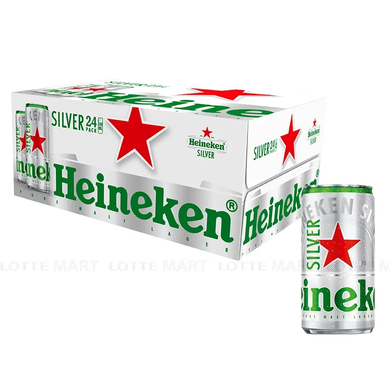 Thùng 24 Lon Bia Heineken Silver 4% ABV 330ml
