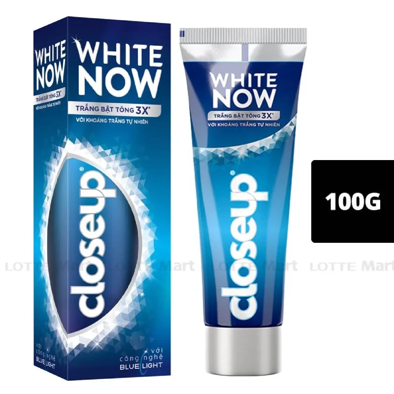 Kem Đánh Răng Trắng Bật Tông Closeup Khoáng Trắng Tự Nhiên Tuýp 100g