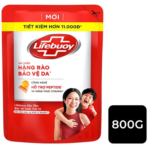 Sữa Tắm Lifebuoy Công Thức Vitamin+ Bảo Vệ Vượt Trội 10 800g