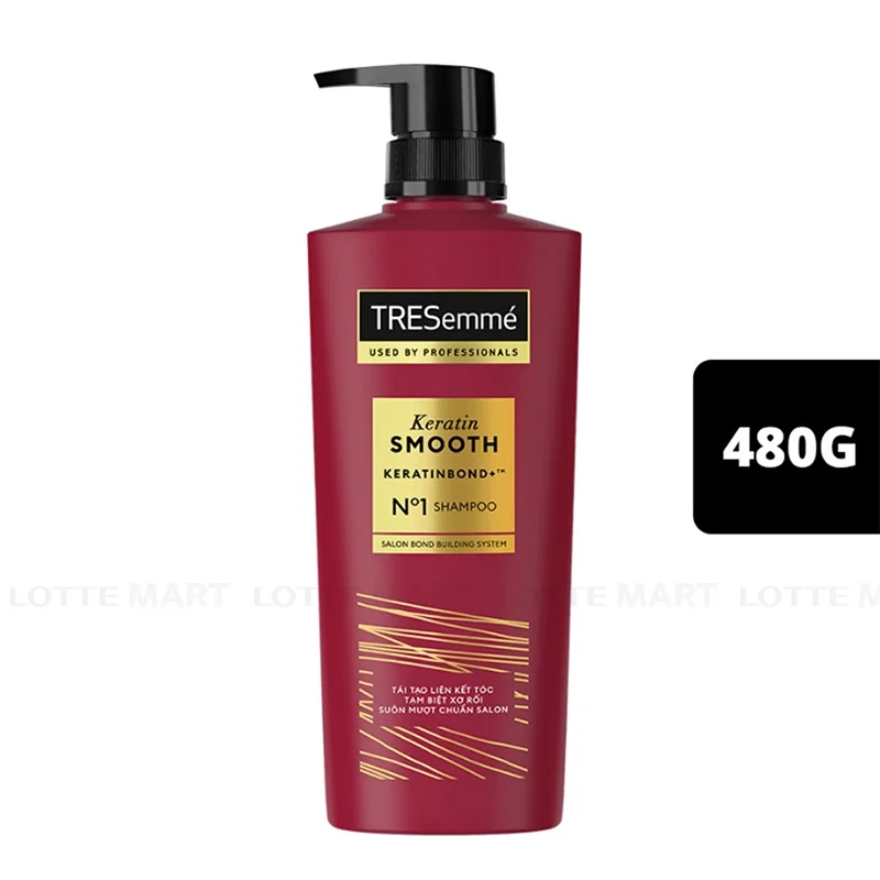 Dầu Gội Tresemme Keratin Smooth Vào Nếp Suôn Mượt Chai 480g