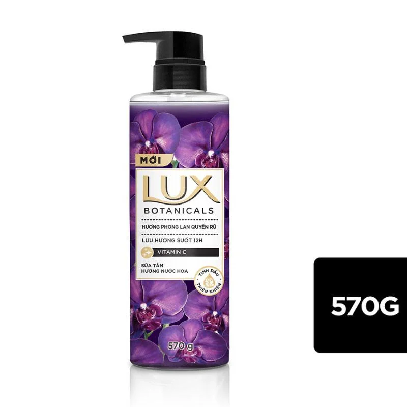 Sữa Tắm Nước Hoa Lux Botanicals Hương Phong Lan Quyến Rũ Chai 570g