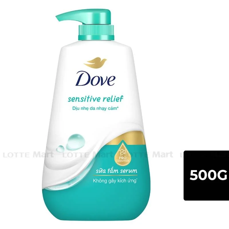 Sữa Tắm Dove Serum Với Pro-Ceramide Dịu Nhẹ Cho Da Nhạy Cảm Chai 500g