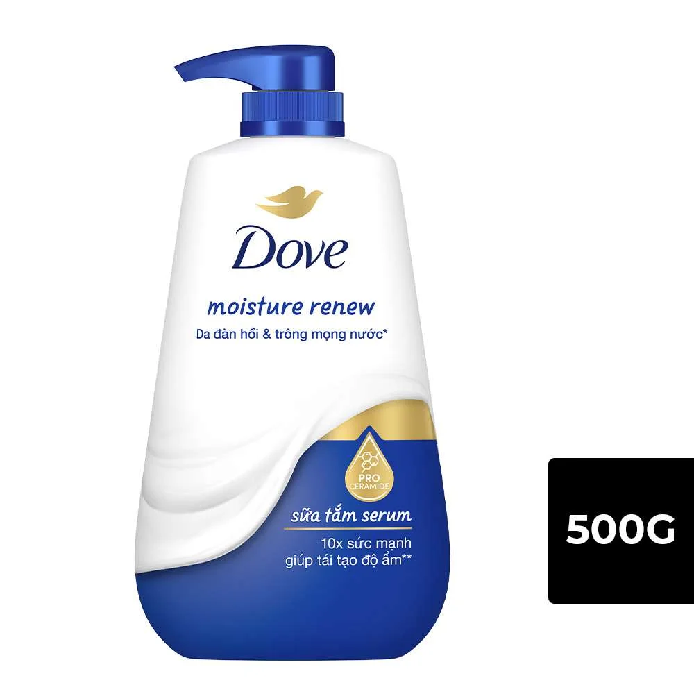 Sữa Tắm Dove Serum Với Pro-Ceramide Da Đàn Hồi Mọng Nước Chai 500g