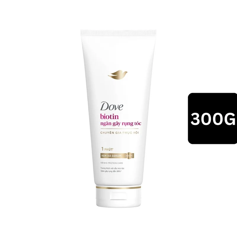 Kem Xả Serum Dove Biotin Ngăn Gãy Rụng Tóc Tuýp 300g