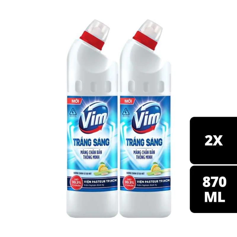 2 Gel Tẩy Toalet Vim Chanh Sả 870ml+KM