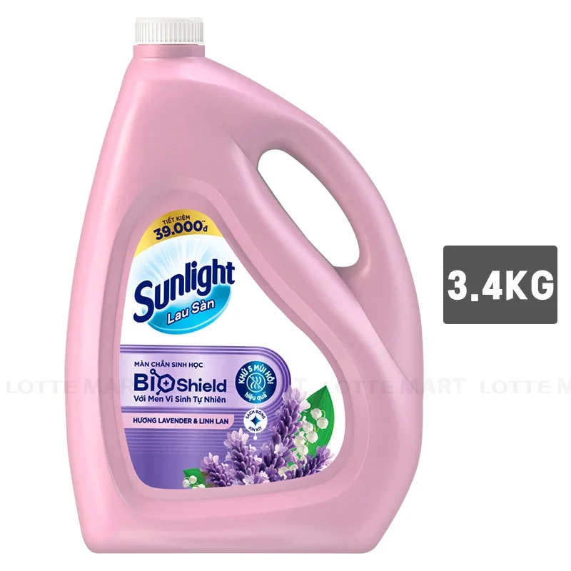 Nước Lau Sàn Sunlight Hương Lavender và Linh Lan 3.4kg