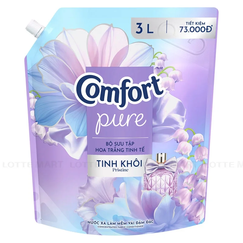 Nước Xả Vải Comfort Hương Hoa Trắng Tinh Khôi 3L