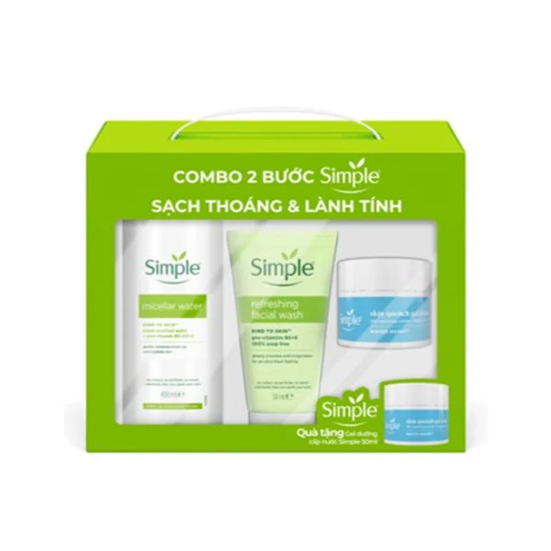 Bộ Simple Refresh (sữa Rửa Mặt 150ml+Nước Tẩy Trang 400ml)