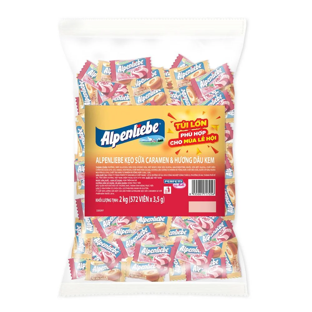 Kẹo Alpenliebe Caramel và Dâu 2kg x