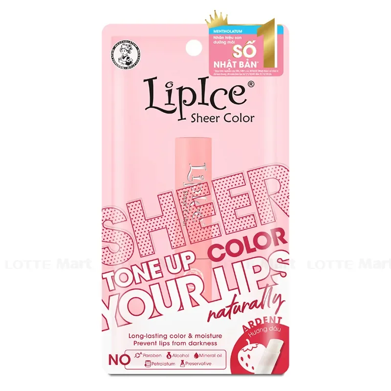 Son Dưỡng Môi Lip Ice Sheer Color Hương Dâu Nồng Nàn 2.4g