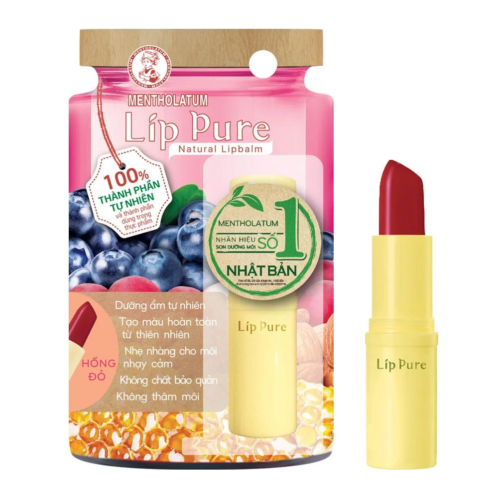 Son Dưỡng Môi LipPure Hồng Đỏ 3.8g