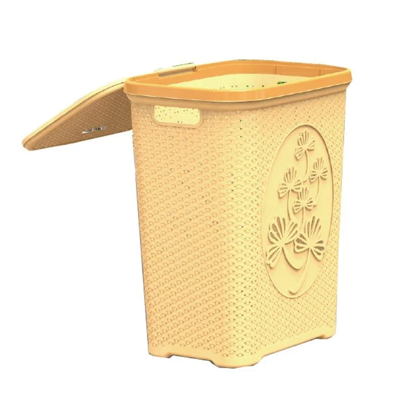 Sọt Nhựa Đan Nắp Chữ Nhật 0937