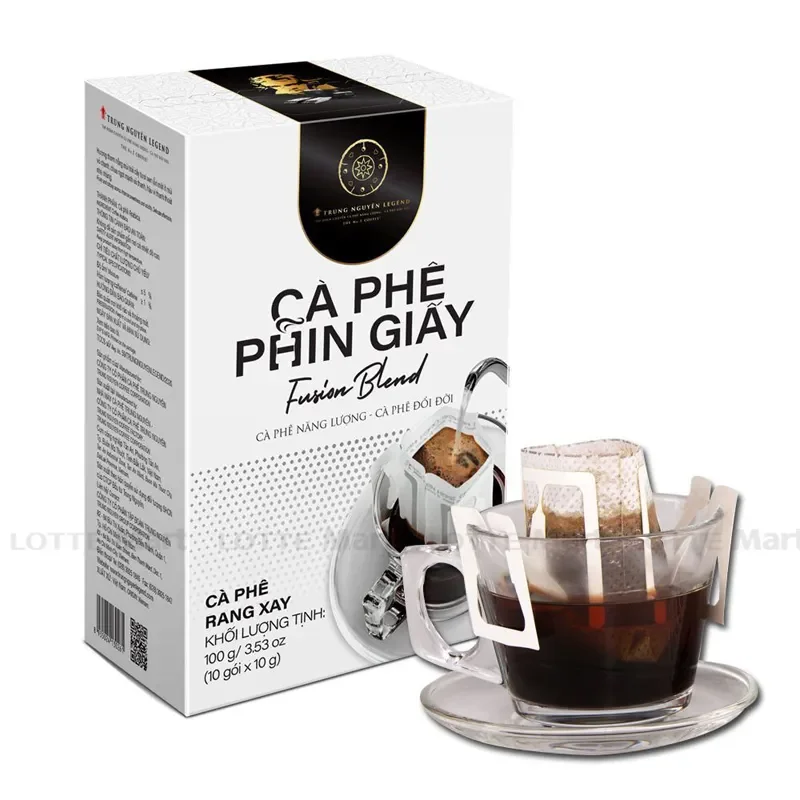 Cà Phê Trung Nguyên Phin Giấy Fusion 10 Gói 10g