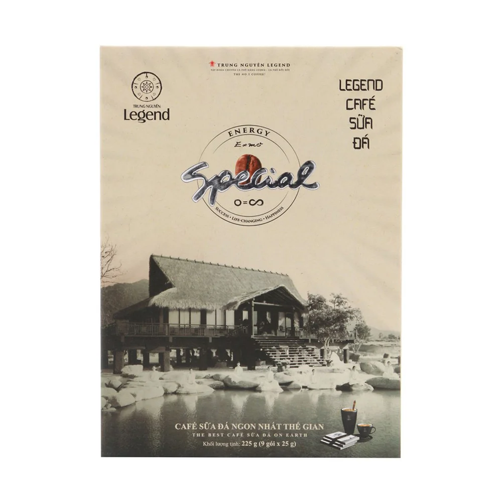 Cà Phê Sữa Đá Hòa Tan Trung Nguyên Legend 225g (25g x 9 Gói)
